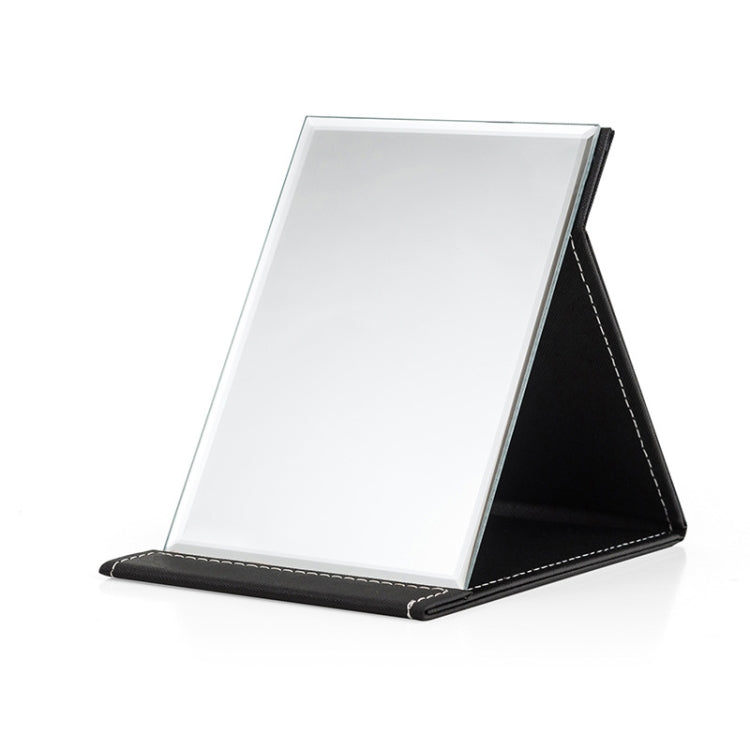 Specchio trucco portatile pieghevole in pelle PU