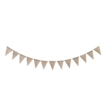 Set 2 Bandiere Swallowtail in Juta per Primo Compleanno