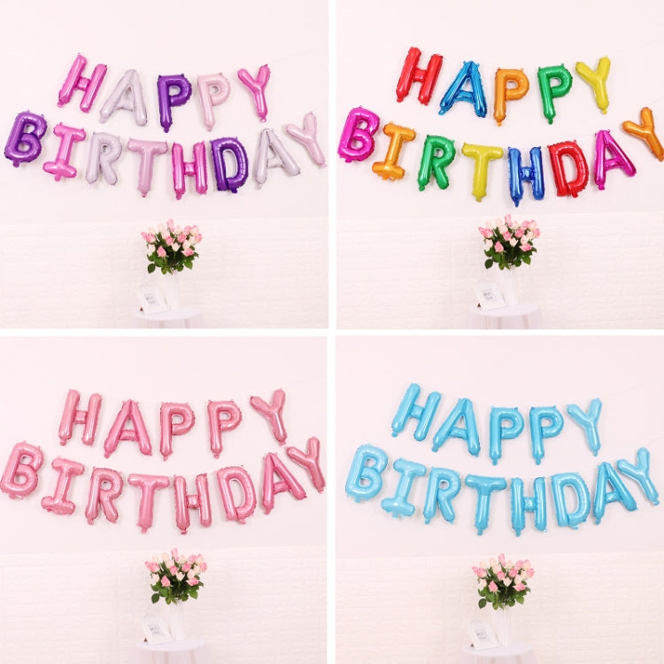 Set 2 palloncini Happy Birthday 16 pollici in film alluminio