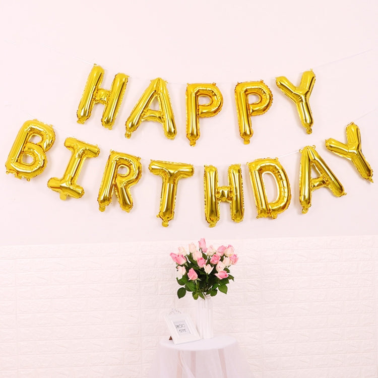 Set 2 palloncini Happy Birthday 16 pollici in film alluminio
