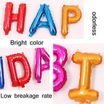 Set 2 palloncini Happy Birthday 16 pollici in film alluminio