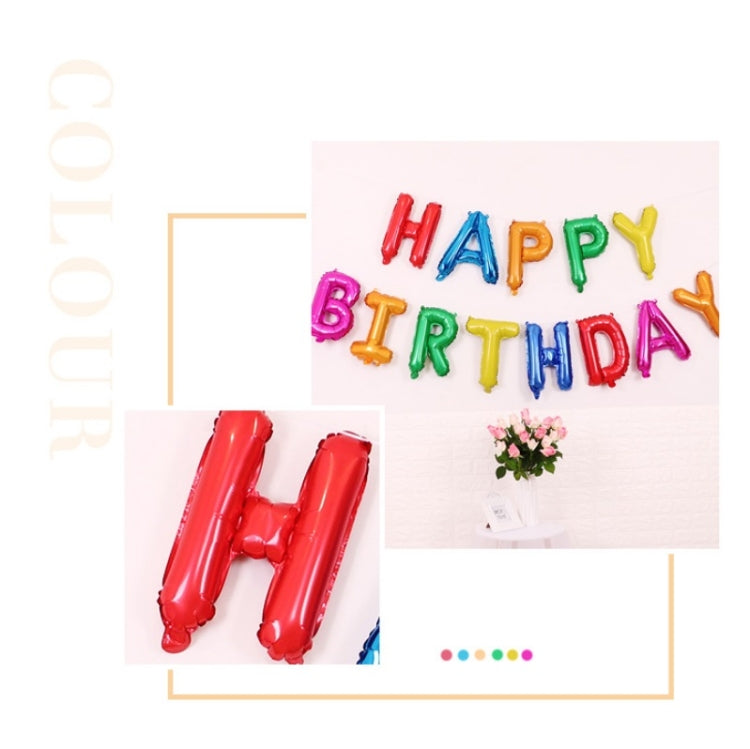 Set 2 palloncini Happy Birthday 16 pollici in film alluminio