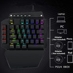 K700 44 tasti Tastiera RGB luminosa commutabile Axis Gaming a una mano, lunghezza cavo: 1 m