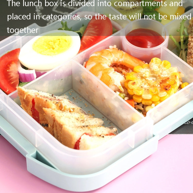 Scatola pranzo microonde con scomparti in plastica 920 ml