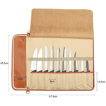 Borsa porta coltelli portatile in pelle WESSLECO