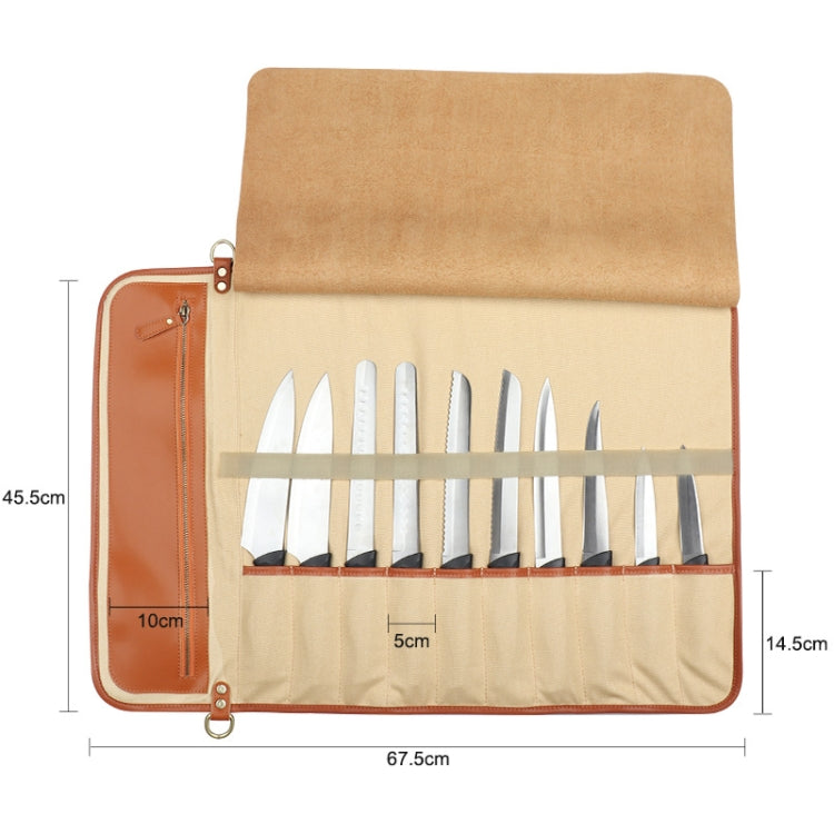 Borsa porta coltelli portatile in pelle WESSLECO