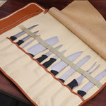Borsa porta coltelli portatile in pelle WESSLECO