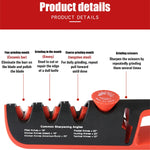 Affilacoltelli manuale regolabile 4-in-1 multifunzione