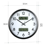 Orologio da parete LED doppio schermo 13 pollici