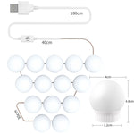 Lampadine frontali USB per specchio trucco 2-14 LED