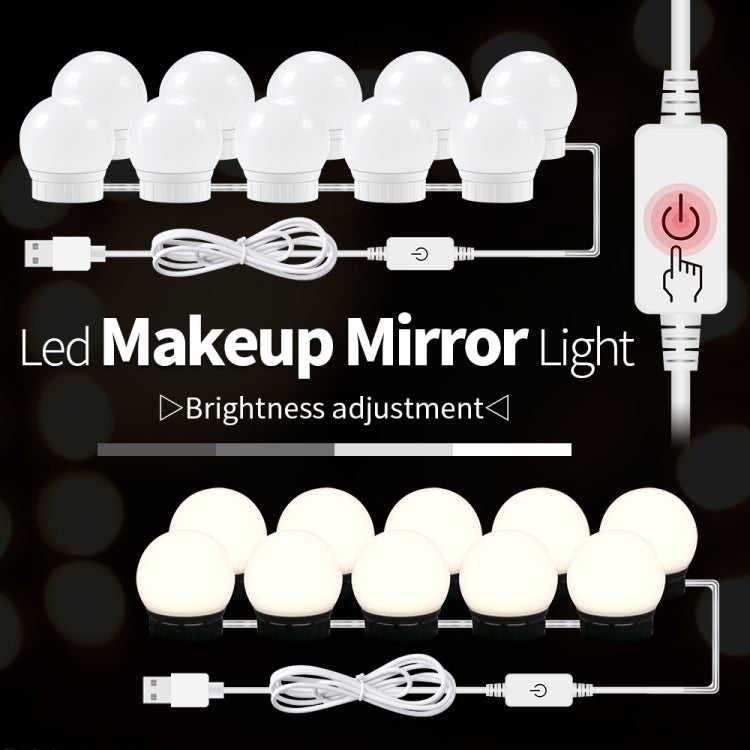 Lampadine frontali USB per specchio trucco 2-14 LED