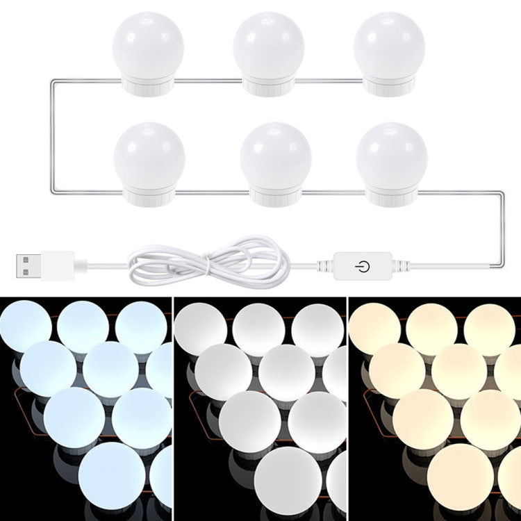 Lampadine frontali USB per specchio trucco 2-14 LED