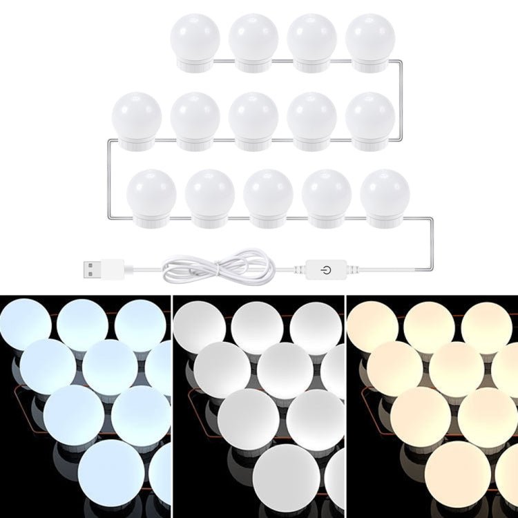 Lampadine frontali USB per specchio trucco 2-14 LED