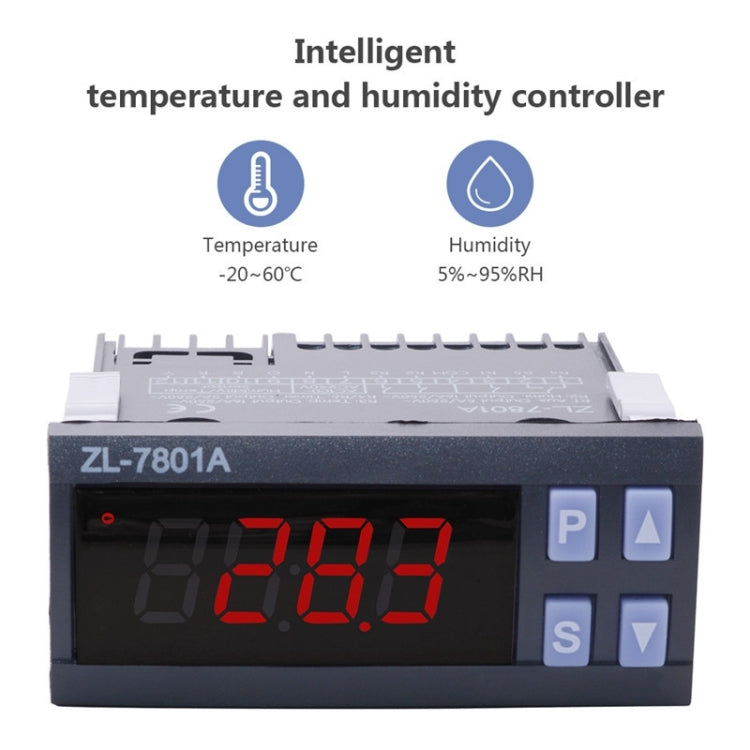 Regolatore temperatura e umidità ZL-7801A a doppia uscita - immagine 3