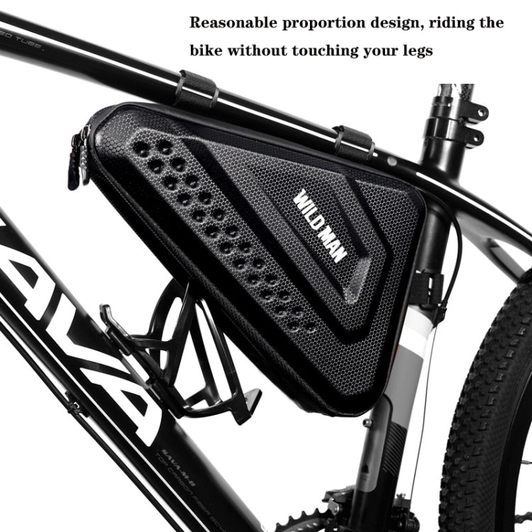 Borsa a triangolo rigida per mountain bike 3L nera