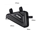 Borsa a triangolo rigida per mountain bike 3L nera