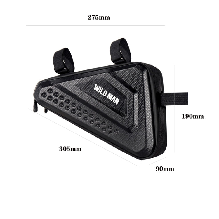 Borsa a triangolo rigida per mountain bike 3L nera