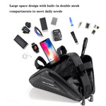 Borsa a triangolo rigida per mountain bike 3L nera