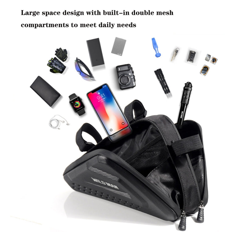 Borsa a triangolo rigida per mountain bike 3L nera