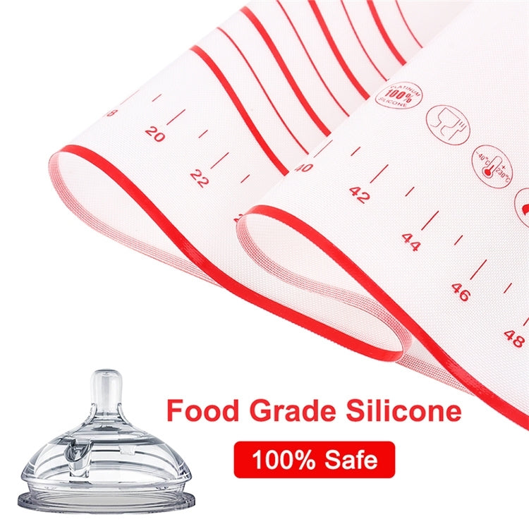 Tappetino antiaderente in silicone per impastare 32x32cm