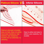 Tappetino antiaderente in silicone per impastare 32x32cm