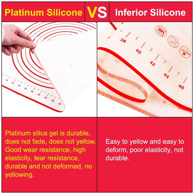 Tappetino antiaderente in silicone per impastare 32x32cm