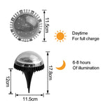 Luce solare sotterranea 8 LED impermeabile IP67