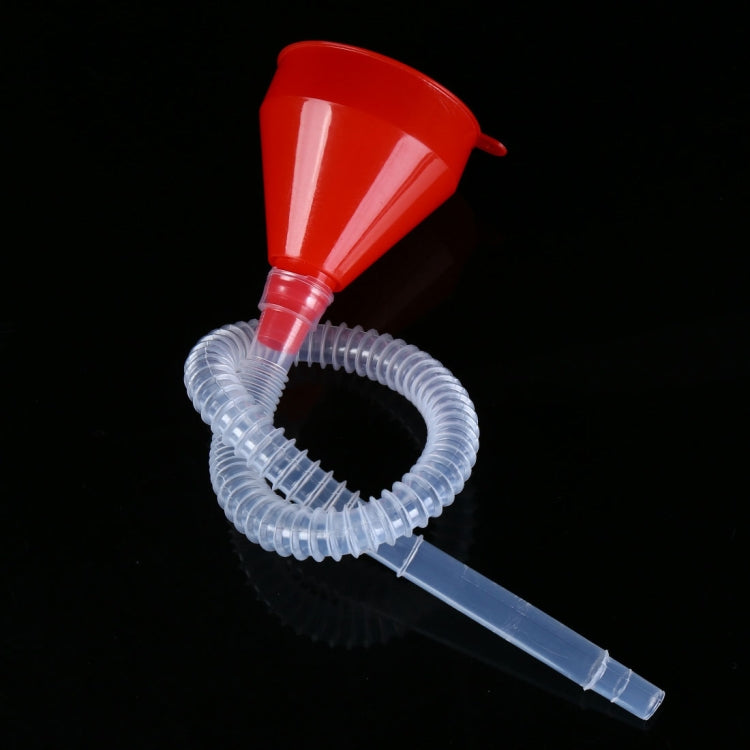 Imbuto versatore olio con tubo morbido in plastica