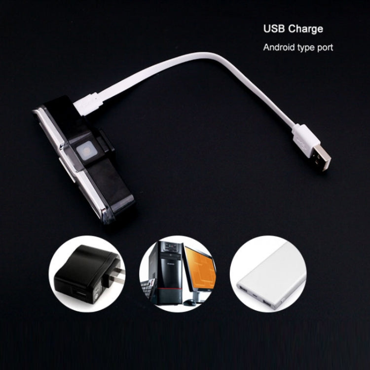 Luce posteriore bicicletta LED USB ricaricabile 500mAh