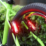 Luce posteriore bicicletta LED USB ricaricabile 500mAh