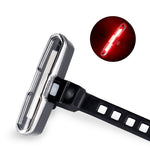 Luce posteriore bicicletta LED USB ricaricabile 500mAh