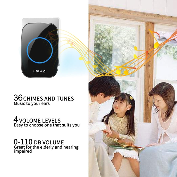 Campanello wireless CACAZI H10 senza batteria 300m