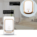 Campanello wireless impermeabile CACAZI con 36 suonerie