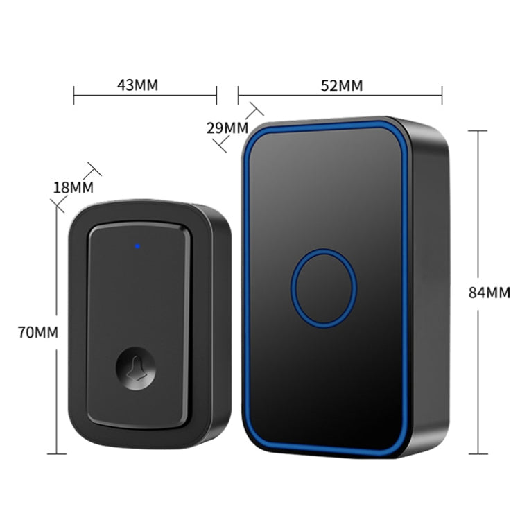 Campanello wireless CACAZI A19 con 3 ricevitori