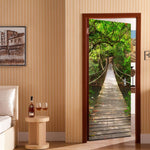Adesivi 3D rimovibili per porte casa in PVC