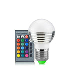 Lampadina LED RGB 3W dimmerabile con telecomando 16 colori