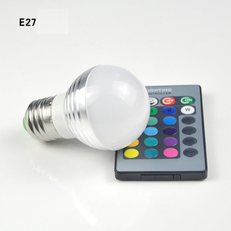 Lampadina LED RGB 3W dimmerabile con telecomando 16 colori