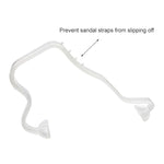 Set 10 supporti scarpe plastica trasparente antirughe