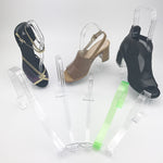 Set 10 supporti scarpe plastica trasparente antirughe