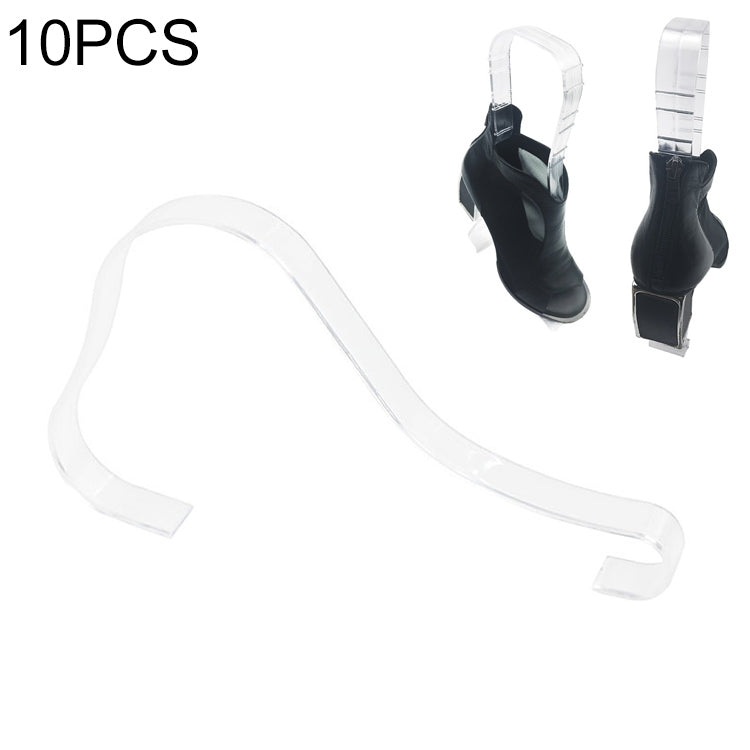 Set 10 supporti scarpe plastica trasparente antirughe