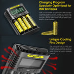 Caricabatterie rapido NITECORE per batterie al litio UMS4 UMS2