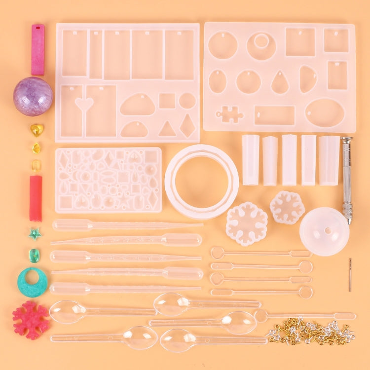 Set 128 pezzi stampi silicone per ciondoli a goccia
