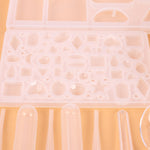 Set 128 pezzi stampi silicone per ciondoli a goccia