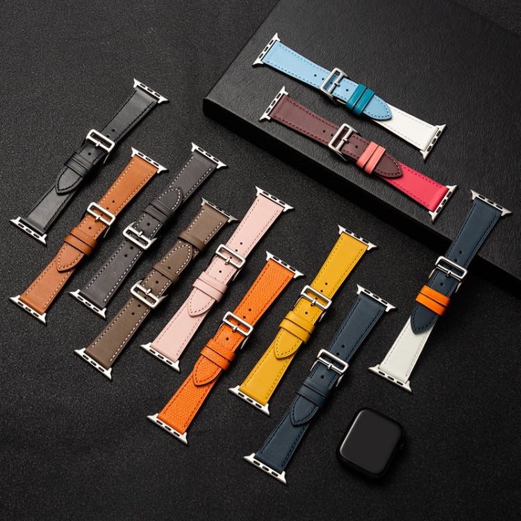 Cinturino in pelle di vacchetta per Apple Watch 38-44mm