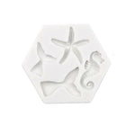 Set 5 stampi in silicone Ocean Series per decorazioni fai da te