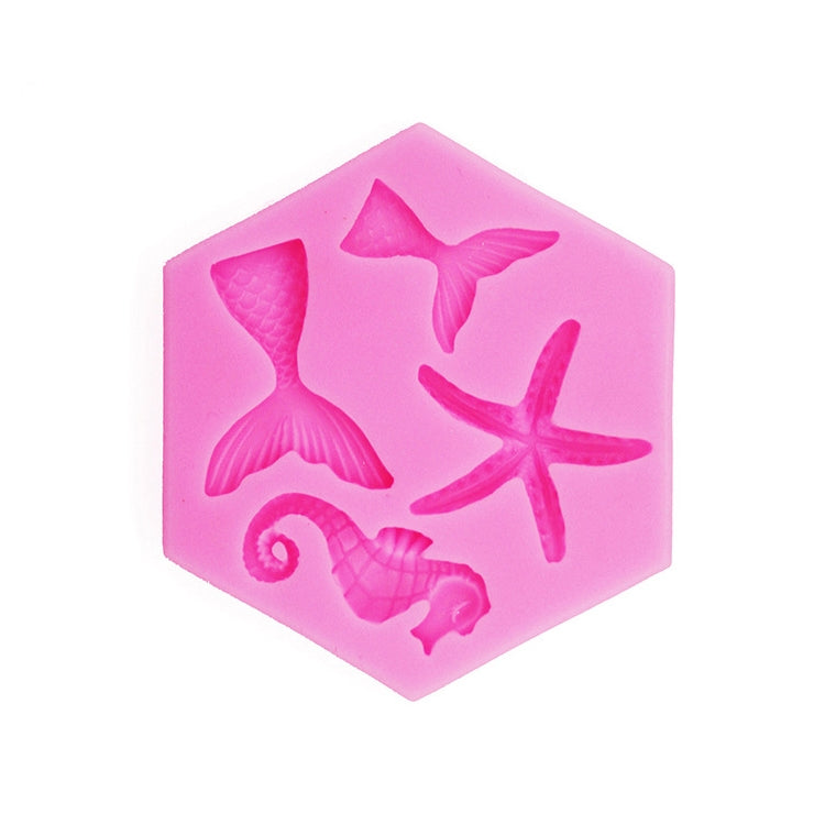 Set 5 stampi in silicone Ocean Series per decorazioni fai da te