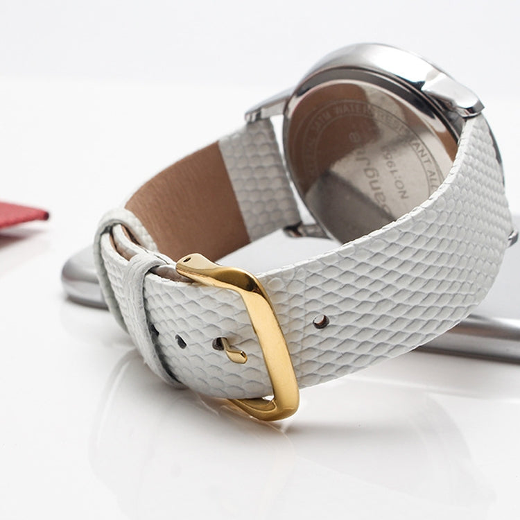 Cinturino orologio in pelle vitello motivo lucertola