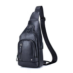 Borsa a tracolla uomo in pelle bovina 30x16x7 cm