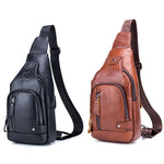 Borsa a tracolla uomo in pelle bovina 30x16x7 cm