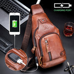 Borsa a tracolla uomo in pelle bovina 30x16x7 cm